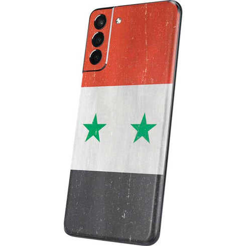 Syria Flag Distressed Galaxy S21 Plus 5G Skin